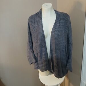 Barefoot Dreams Charcoal Open-Front Cardigan